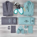 طقم ارواب 14 قطعة - سكني وأخضر