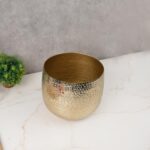 فازة ورد كبيرة ألمنيوم لون ذهبي - Sierra