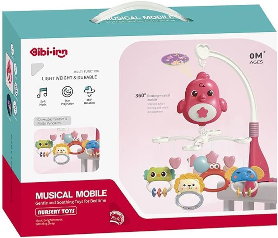 تعليقة سرير بيبي مع موسيقى متحركة