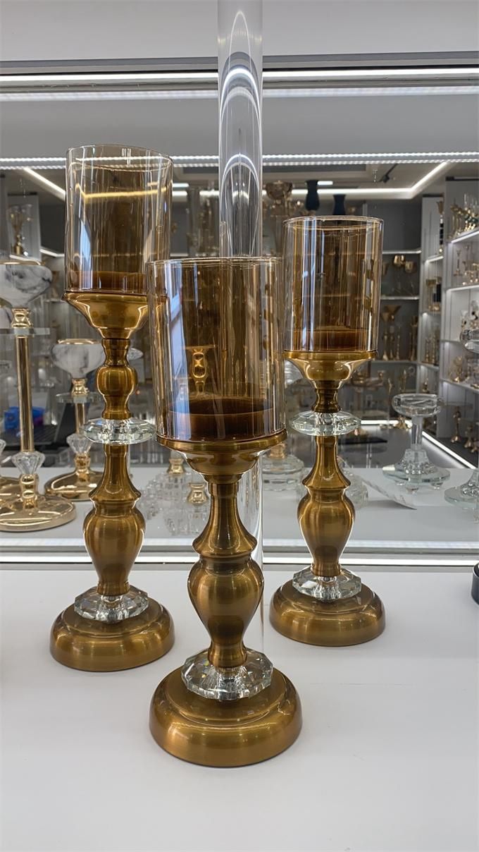 طقم شمعدان مذهب