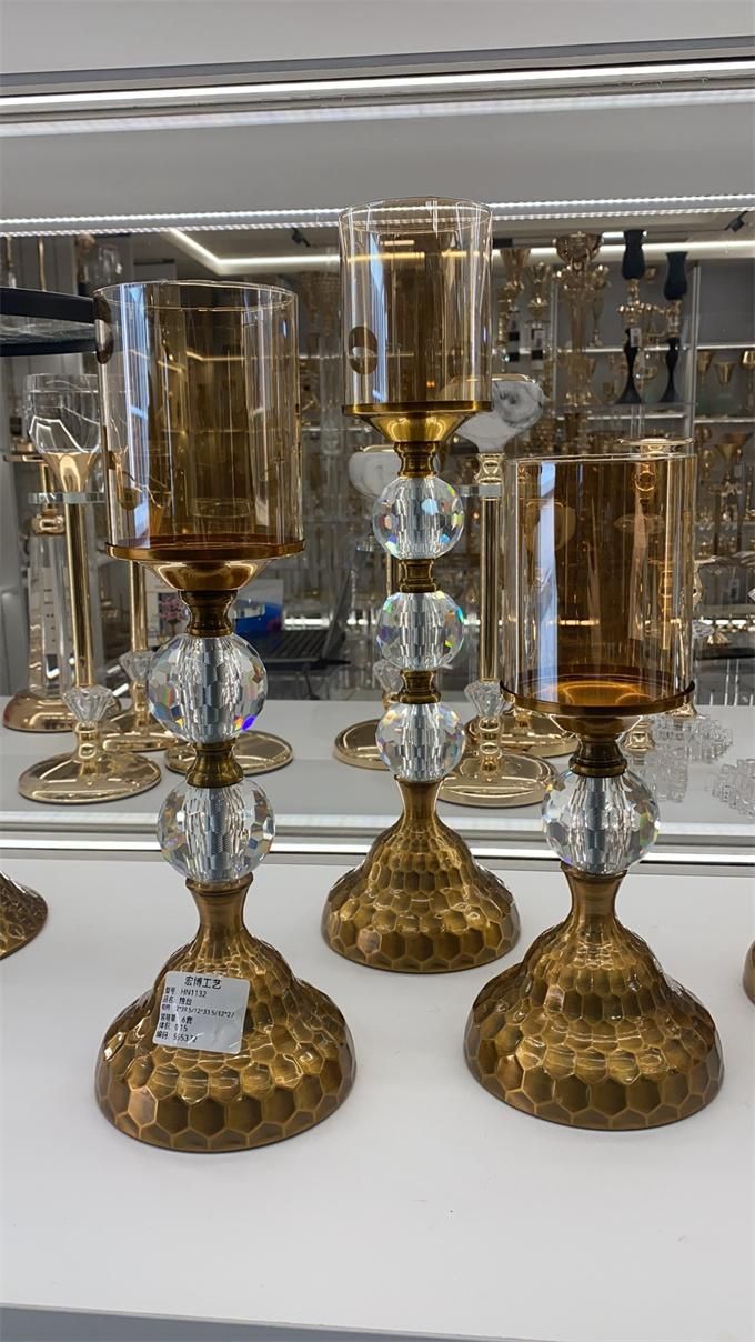 طقم شمعدان مذهب