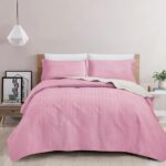 طقم شراشف مفرد - Sama Pink & Beige