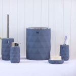 طقم اكسسوار حمام - Luminous Grey & Silver