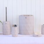 طقم اكسسوار حمام - Luminous Smoke & Silver