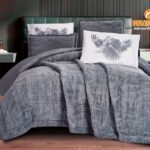 طقم اللحاف فرو كينج - Lilac