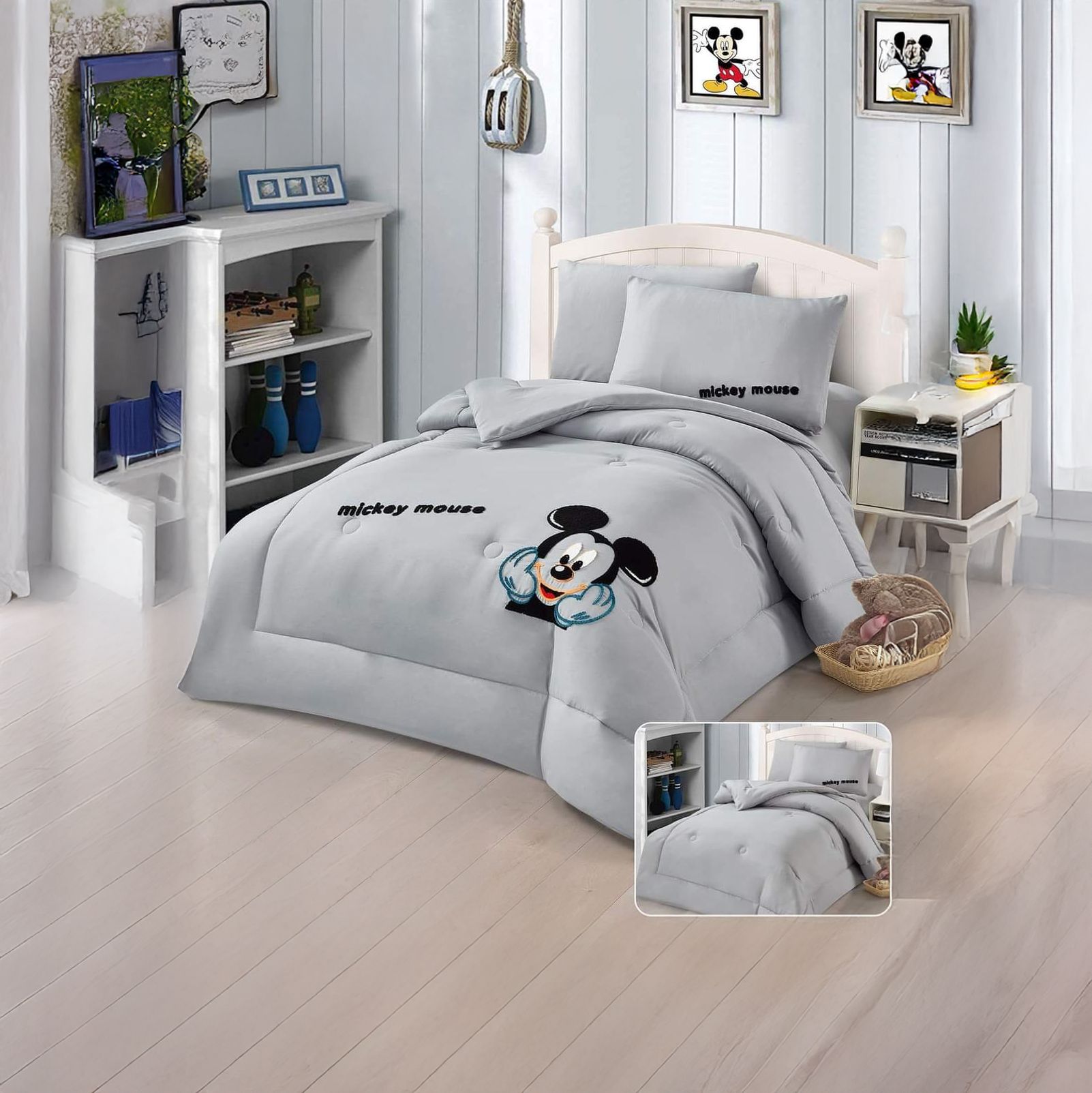 طقم اللحاف مفرد 4 قطع - Mickey Mouse