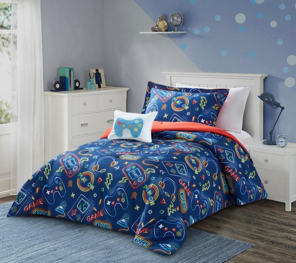 طقم اللحاف مفرد ونص - Level Up