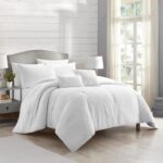 طقم اللحاف كينج 8 قطع أبيض - Demion