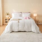 طقم لحاف مفرد ونص 5 قطع - Mary White