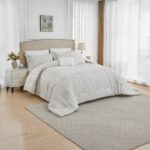 طقم لحاف 8 قطع كينج - Royce ايفوري