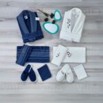 طقم ارواب 12 قطعة - كحلي وكريم