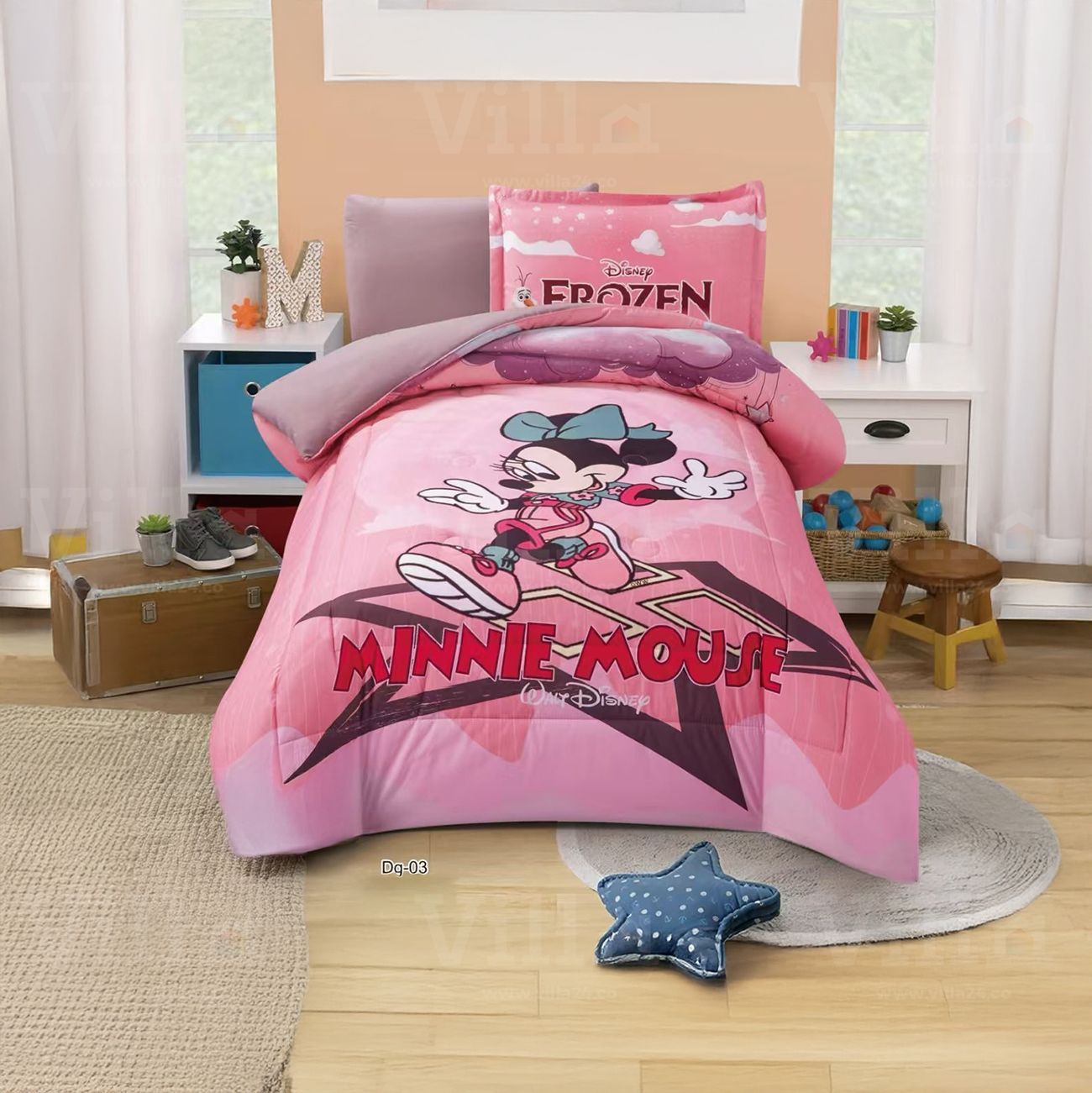 طقم لحاف ميكي مفرد - 4 قطع