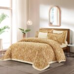 طقم اللحاف كينج ذهبي - Patmos