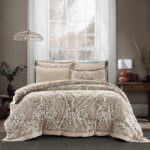 طقم اللحاف كينج بني فاتح - Lemnos