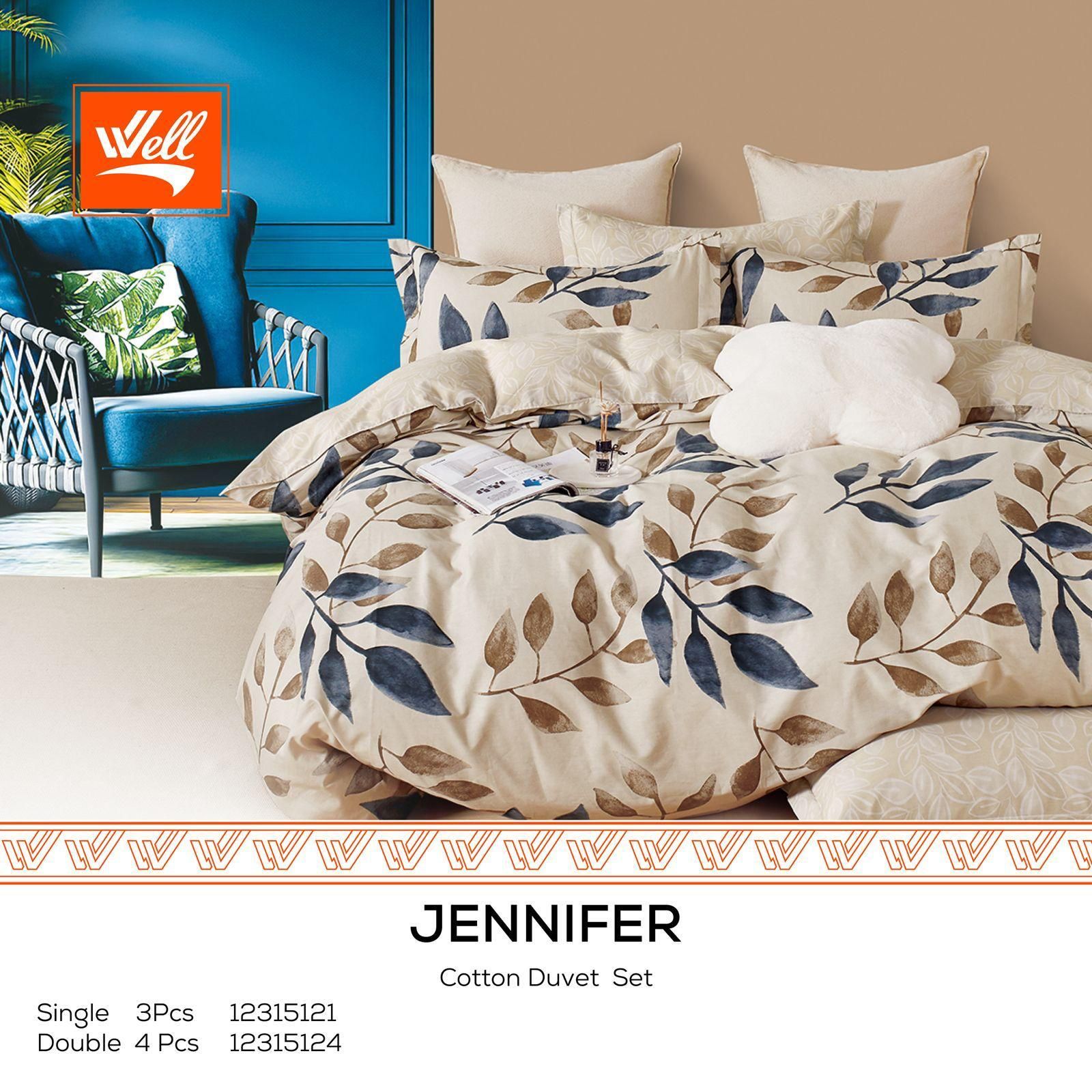 طقم ملفات قطن - JENNIFER